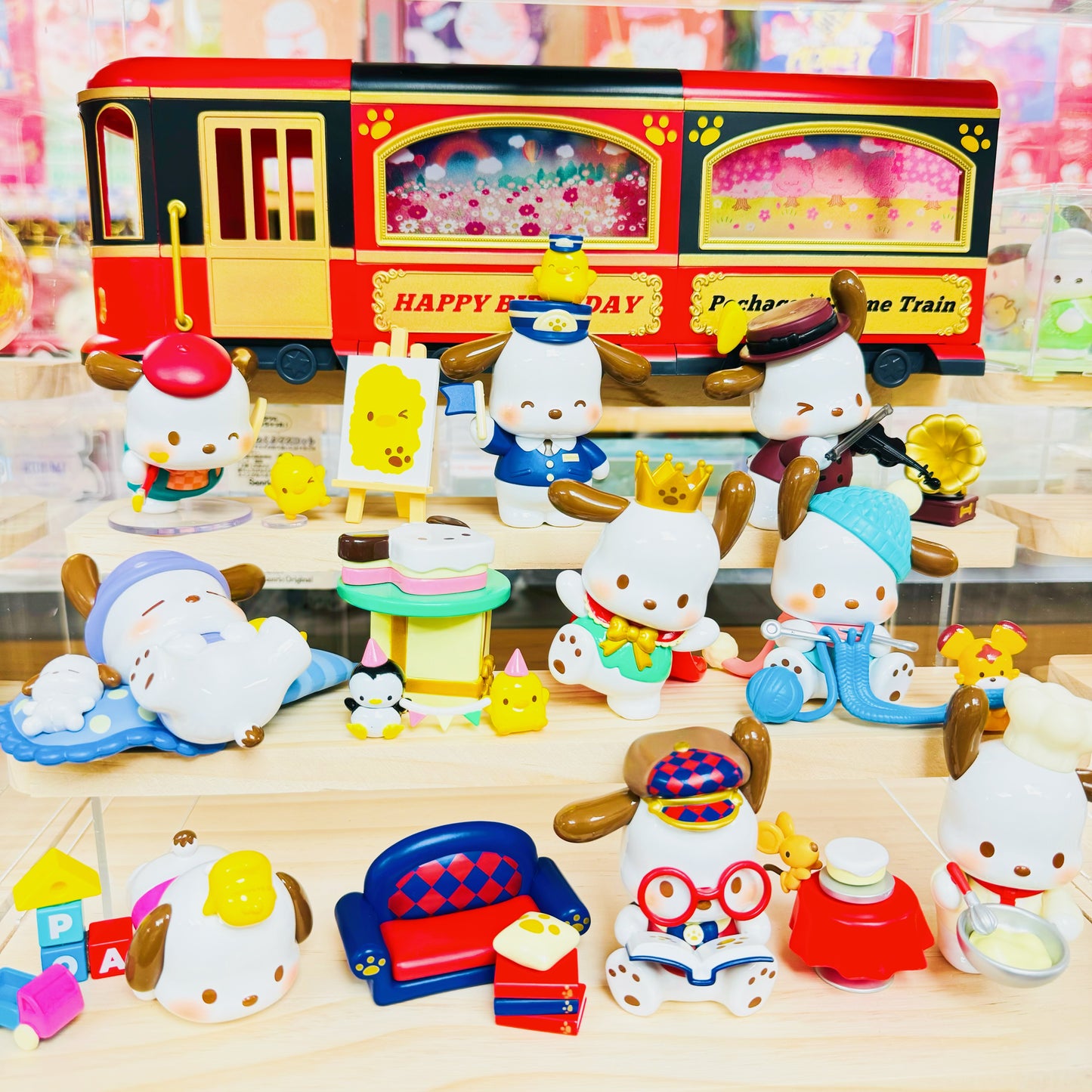 Pochacco Birthday Time Train Figure