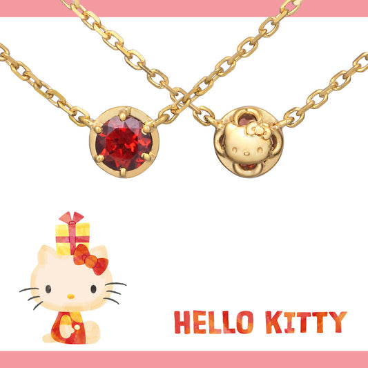 Sanrio HelloKitty Happyclover 日本製純銀頸鏈「黃金塗層」